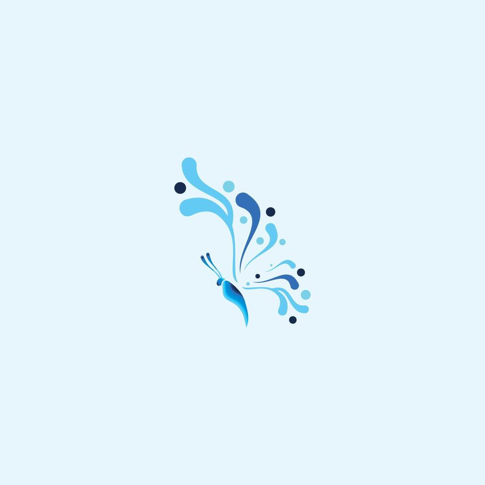 plantilla de diseño de vector de logotipo de mariposa