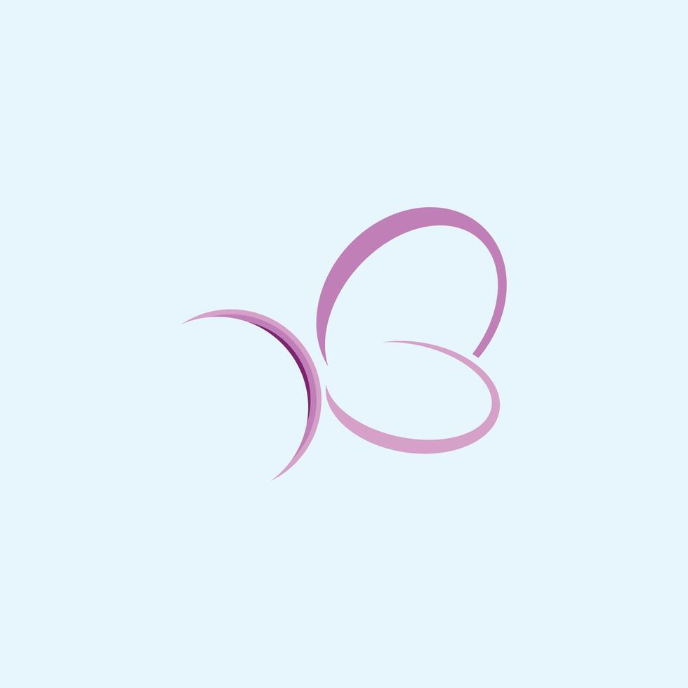 Butterfly logo vector design template