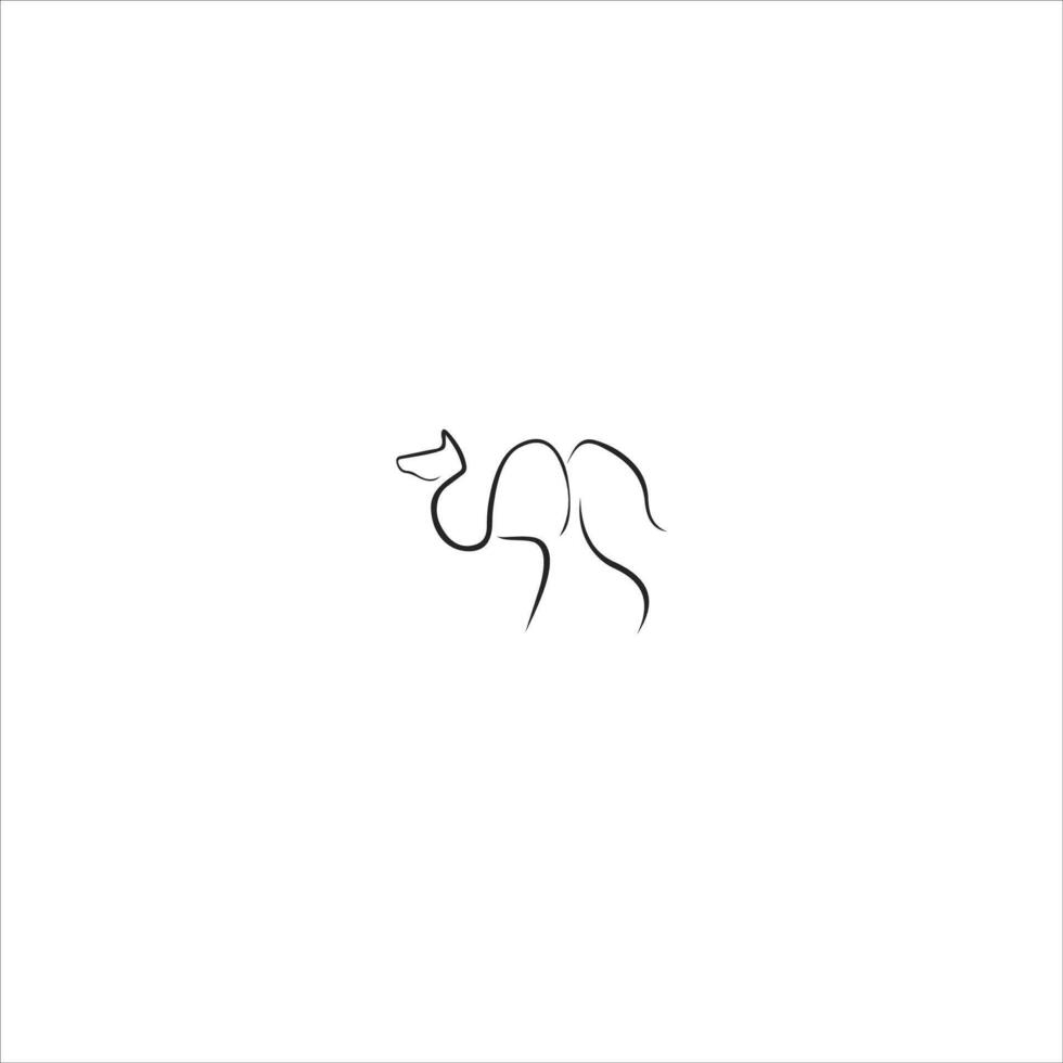 Animal Camel Logo Design Template vector