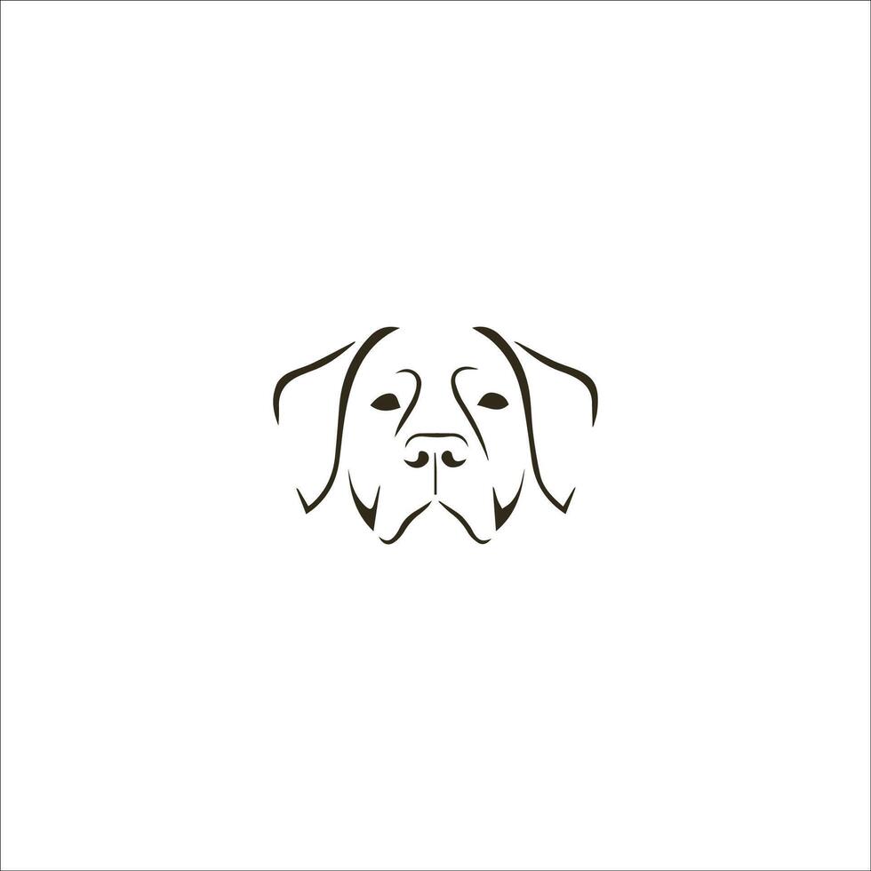 animal perro logo vector diseño plantillas