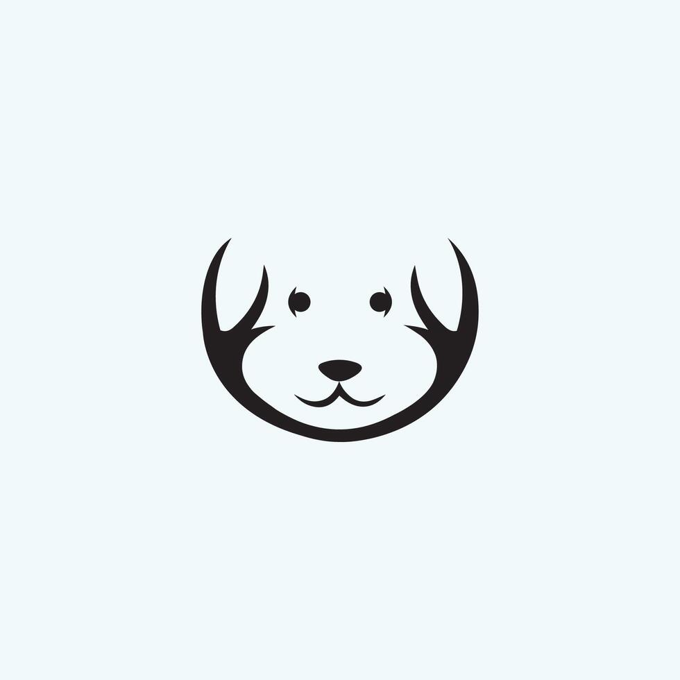 Animal dog logo vector design templates