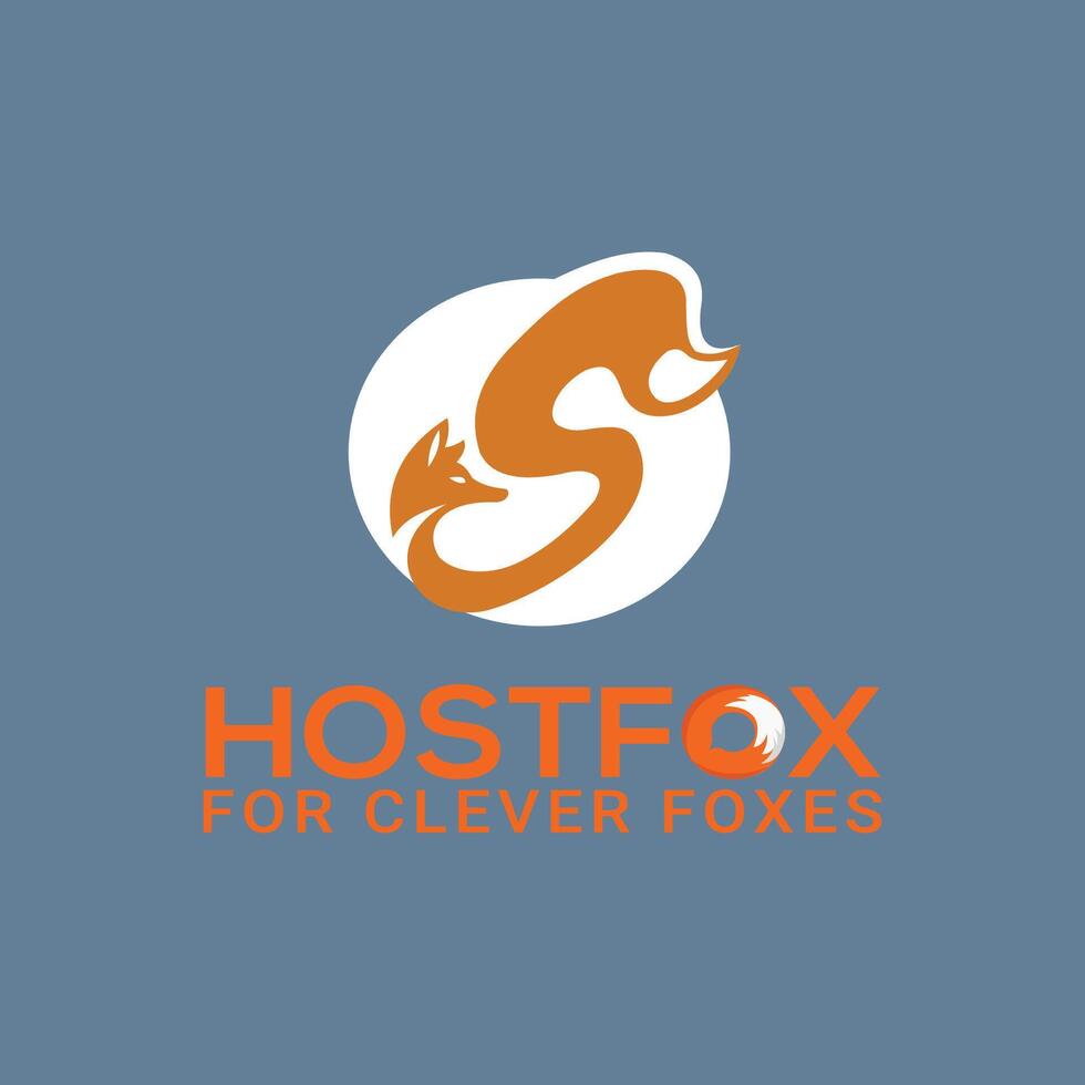Fox Logo Template. This logo design suitable for business, fox, animal, orange, studio, entertainment, media, etc vector