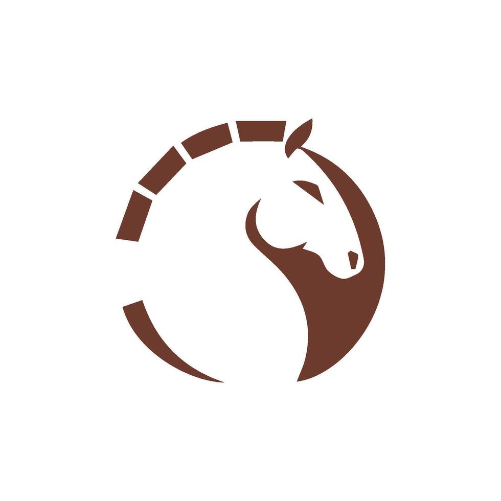 animal caballo logo vector diseño modelo