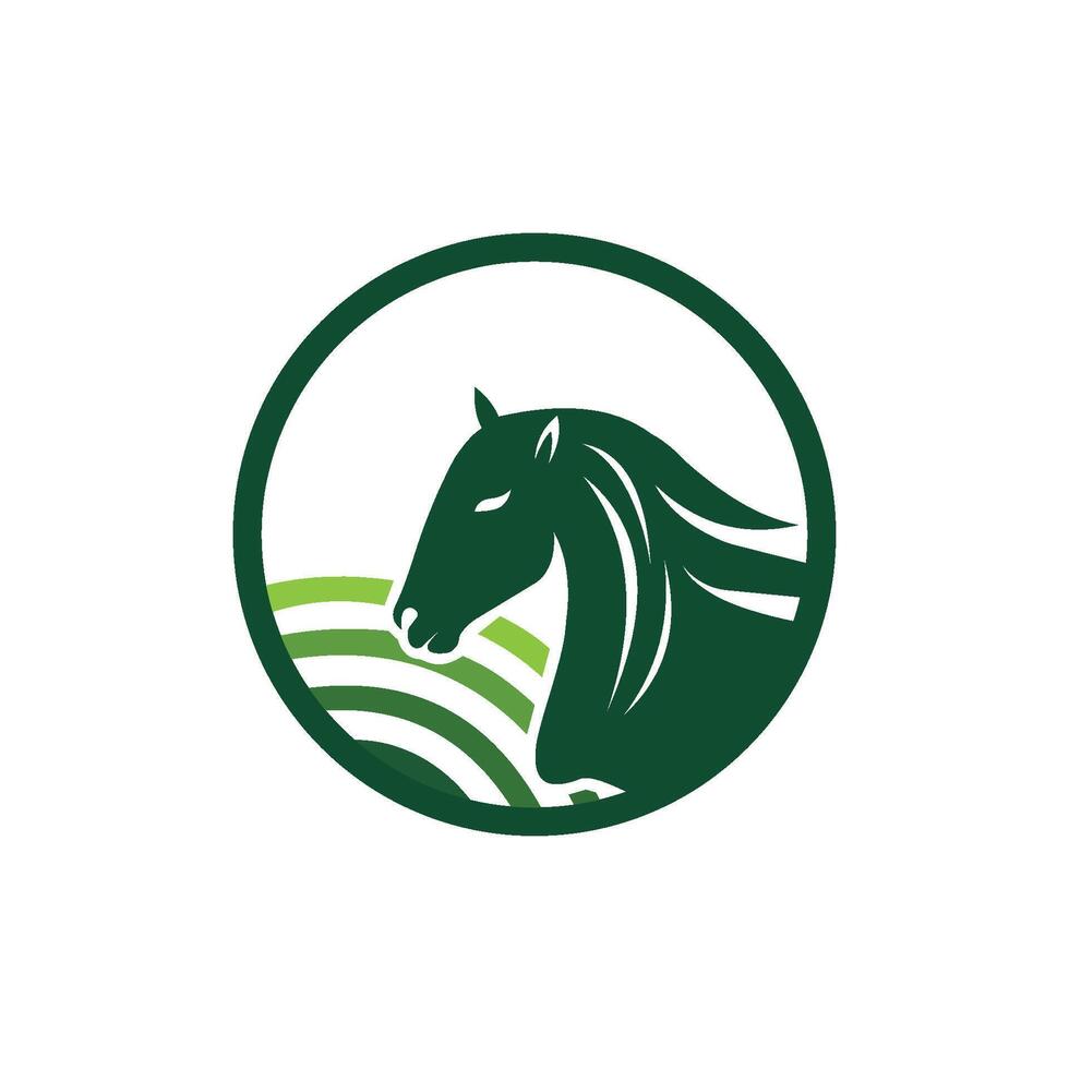 animal caballo logo vector diseño modelo