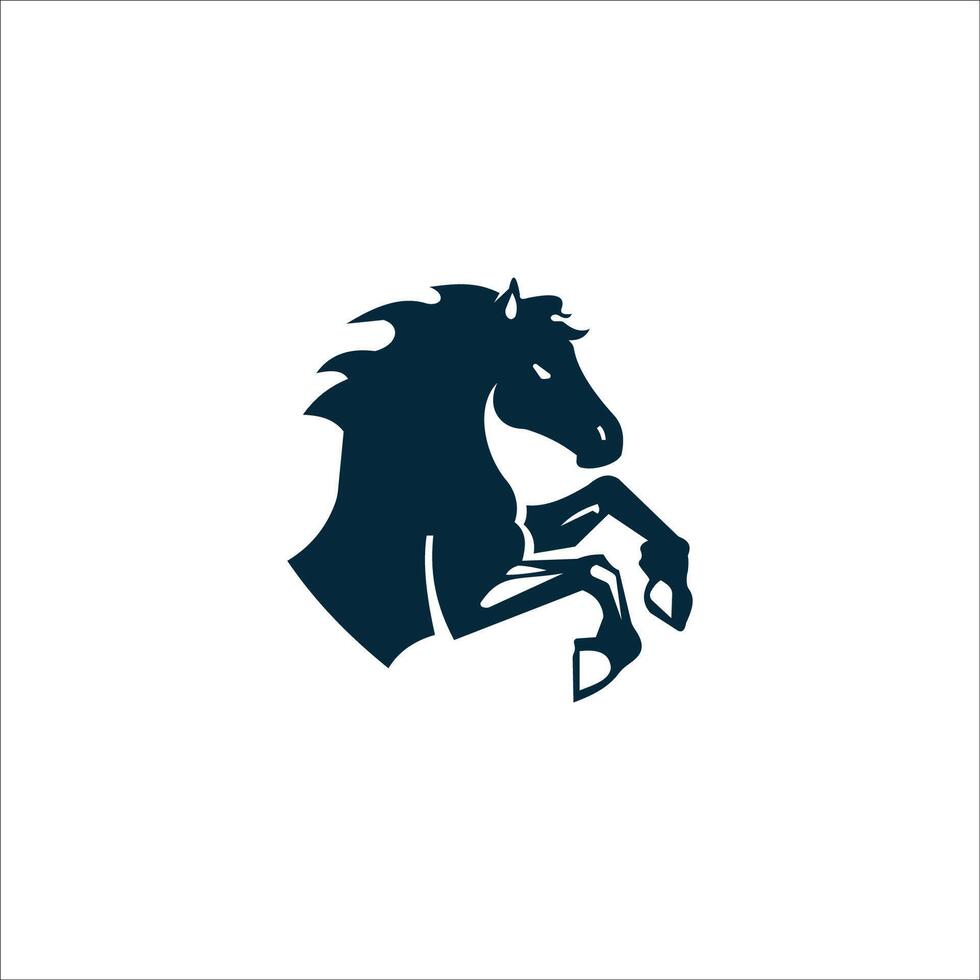 animal caballo logo vector diseño modelo