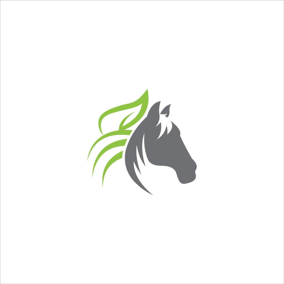 animal caballo logo vector diseño modelo