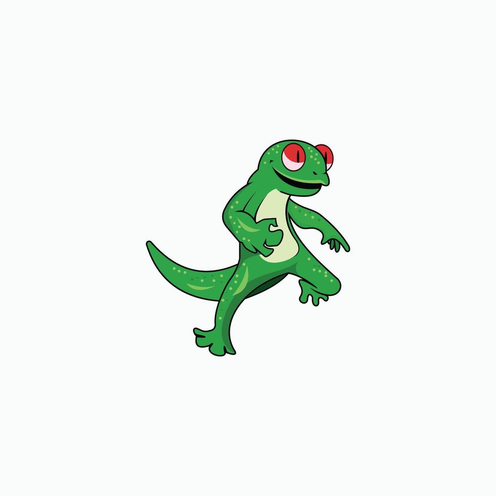Gecko Lizard Logo Vector Design Template