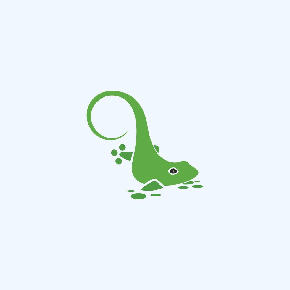 Gecko Lizard Logo Vector Design Template