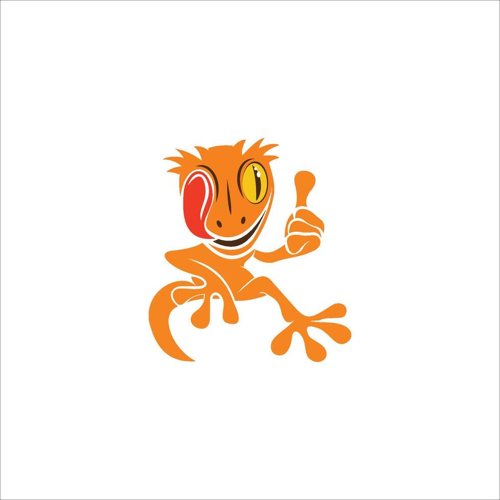 Gecko Lizard Logo Vector Design Template
