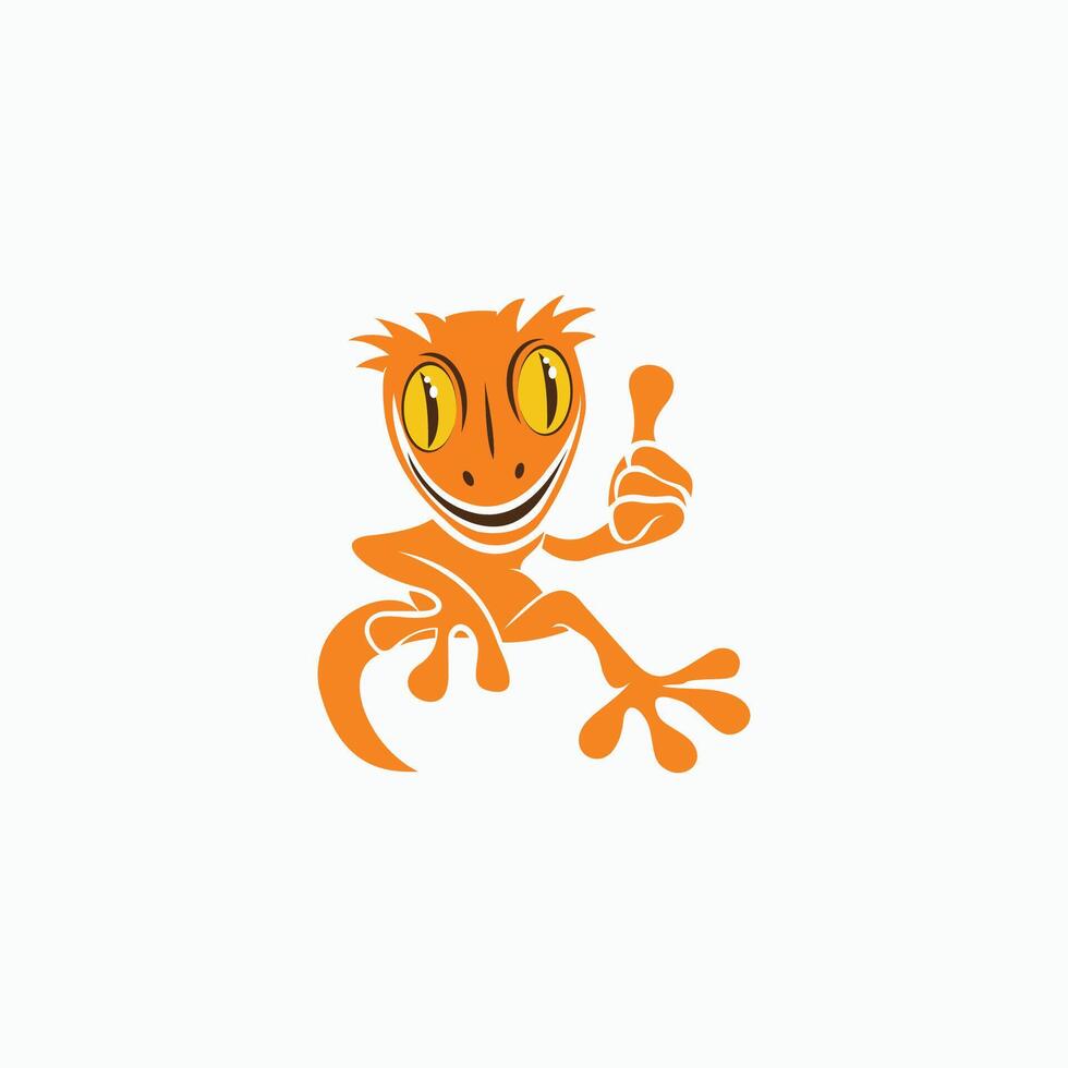 Gecko Lizard Logo Vector Design Template