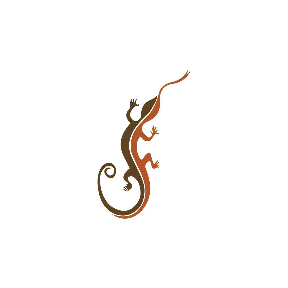 Gecko Lizard Logo Vector Design Template