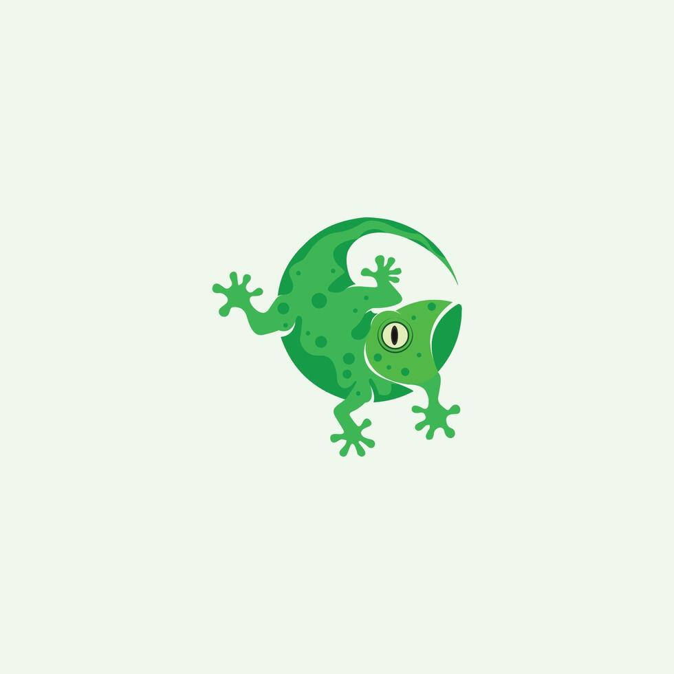 Gecko Lizard Logo Vector Design Template