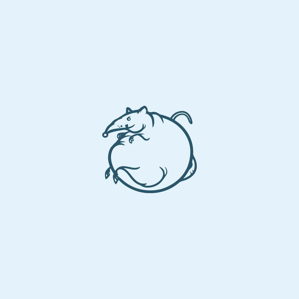 Rat logo vector design template