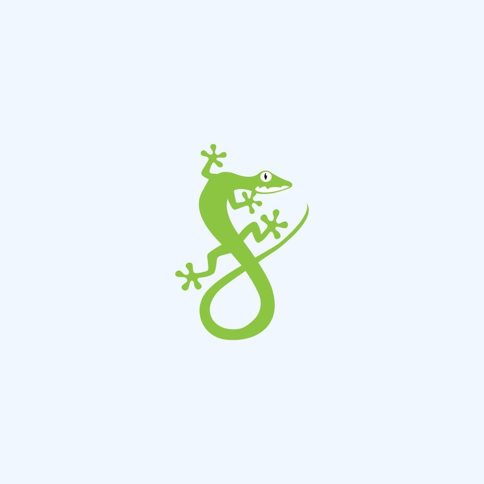 Gecko Lizard Logo Vector Design Template