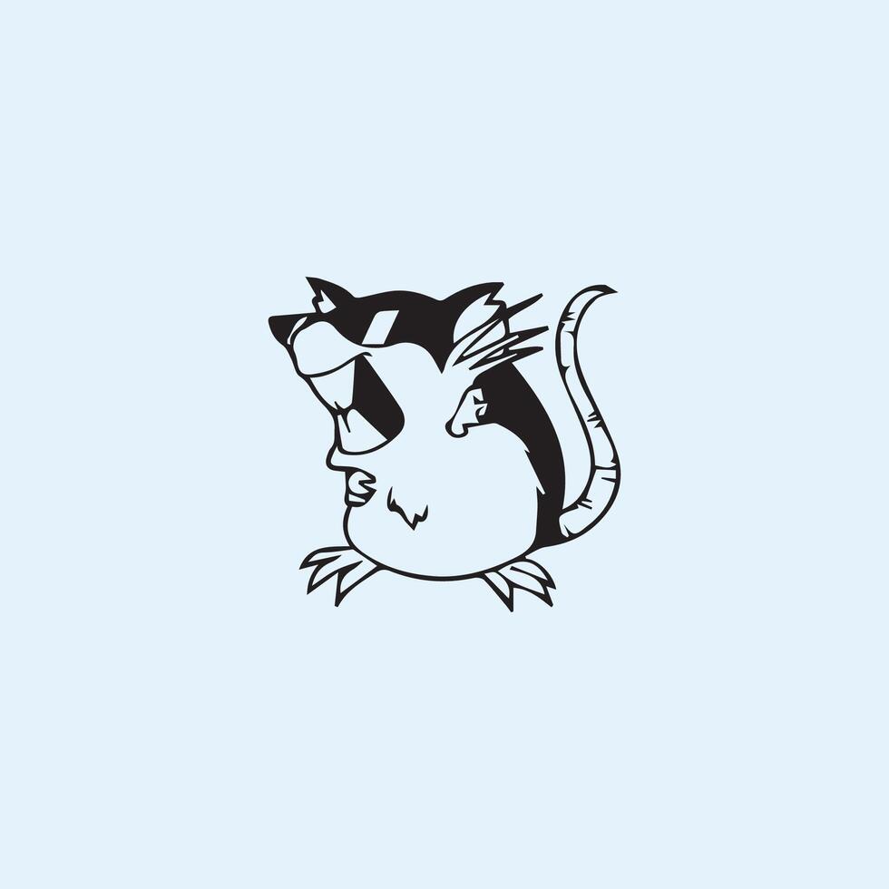 Rat logo vector design template