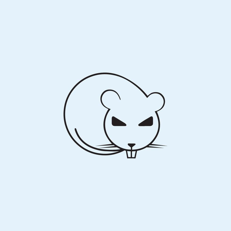 Rat logo vector design template