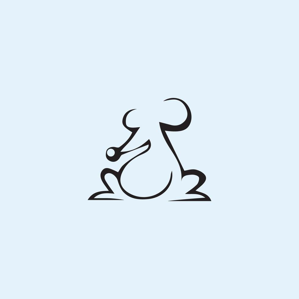 Rat logo vector design template