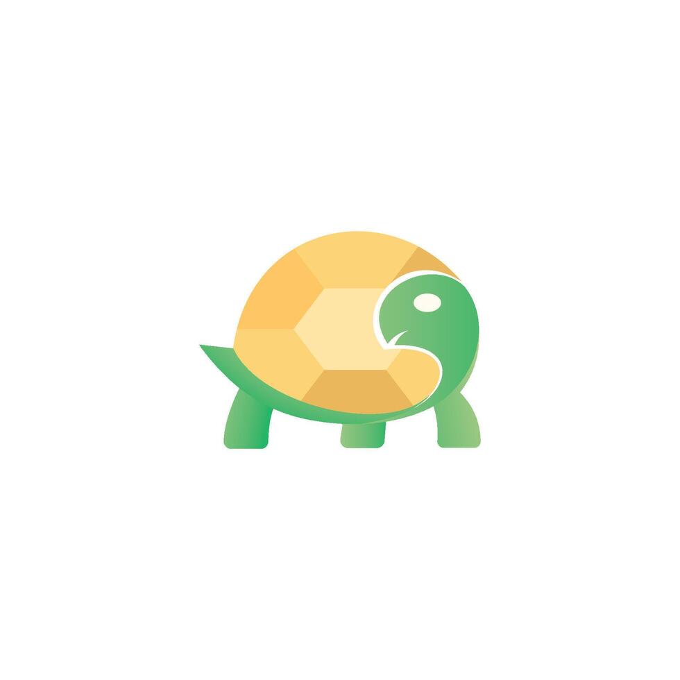 Turtle design logo vector. Turtle animal vector