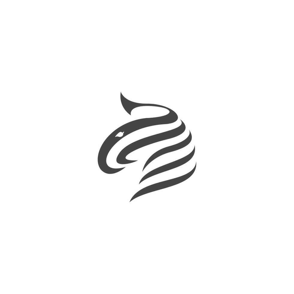 Zebra Logo Design Inspiration. Zebra logo on white background vector