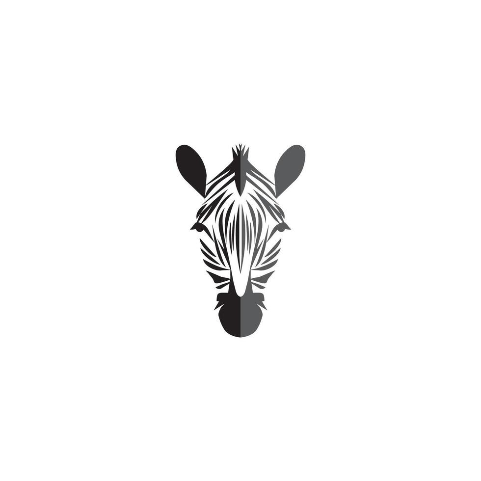 Zebra Logo Design Inspiration. Zebra logo on white background vector