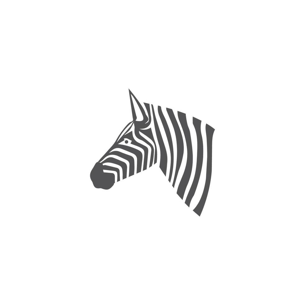 Zebra Logo Design Inspiration. Zebra logo on white background vector