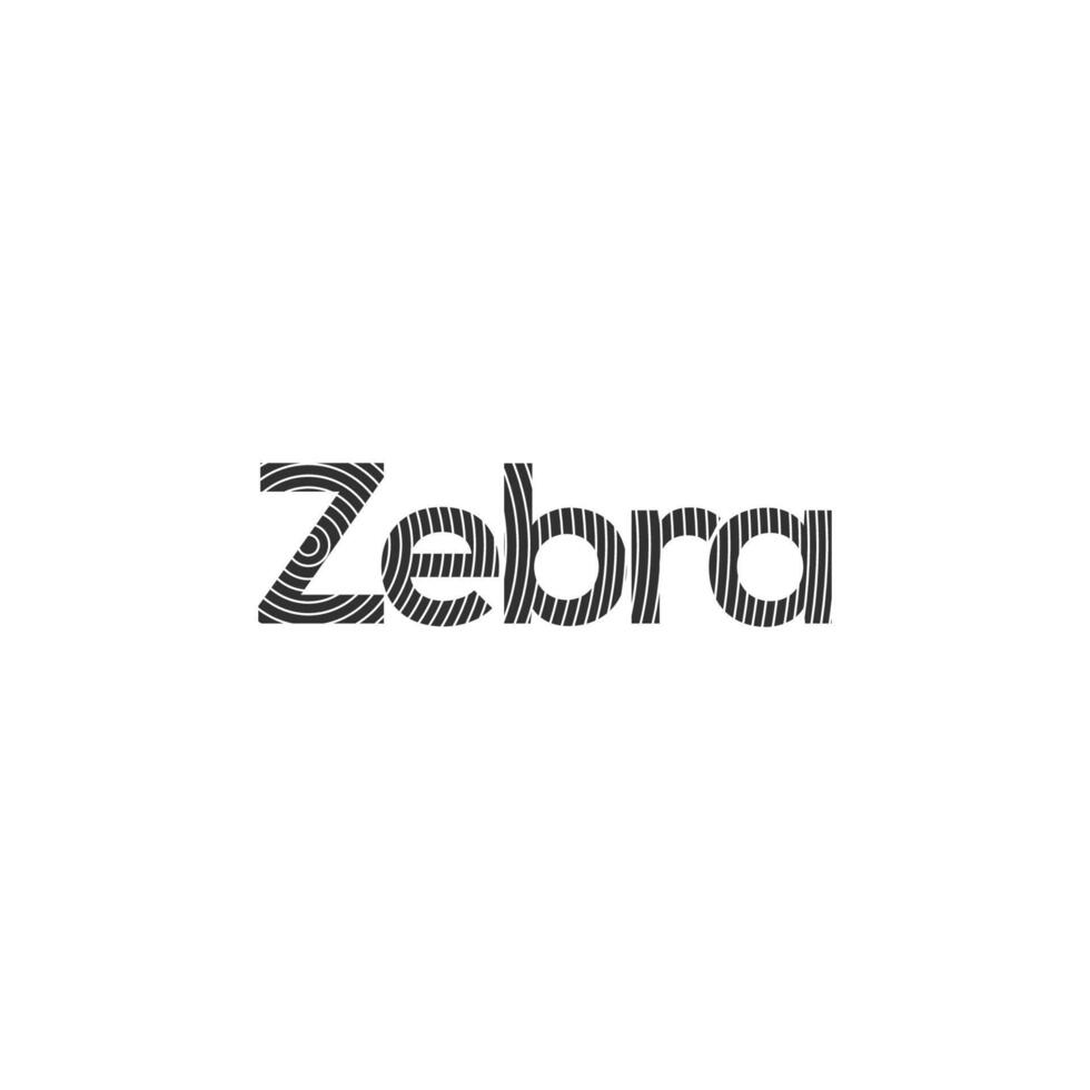 Zebra Logo Design Inspiration. Zebra logo on white background vector