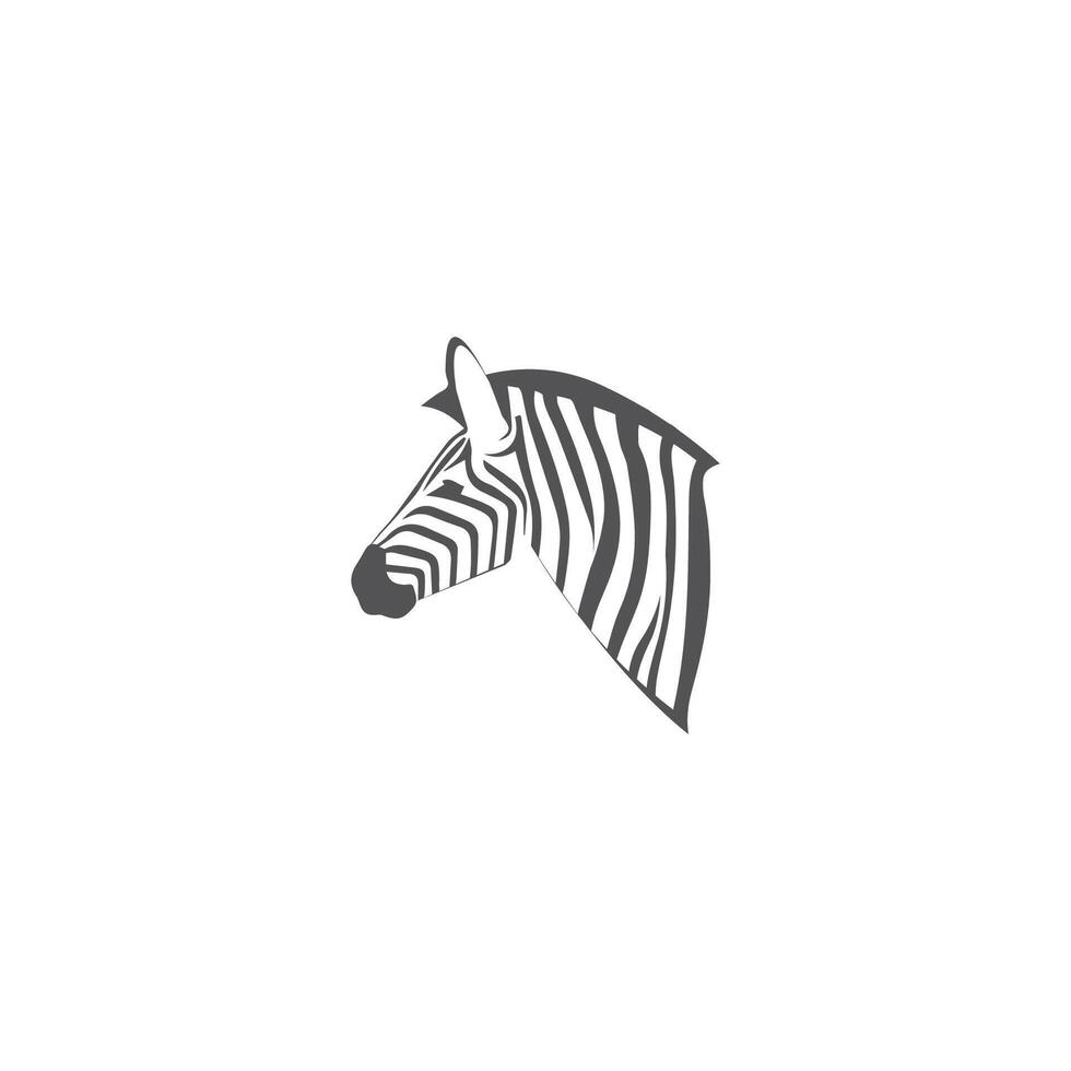 Zebra Logo Design Inspiration. Zebra logo on white background vector