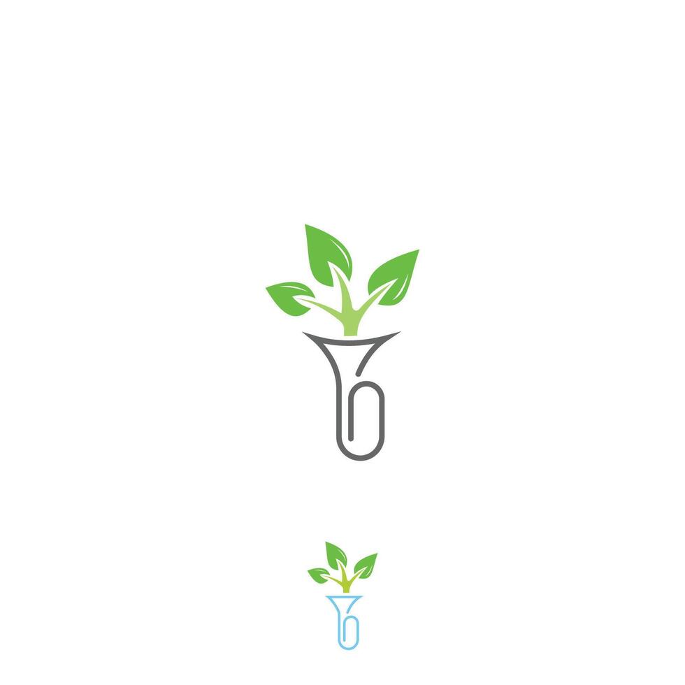 Lap Plant Logo Design Template vector