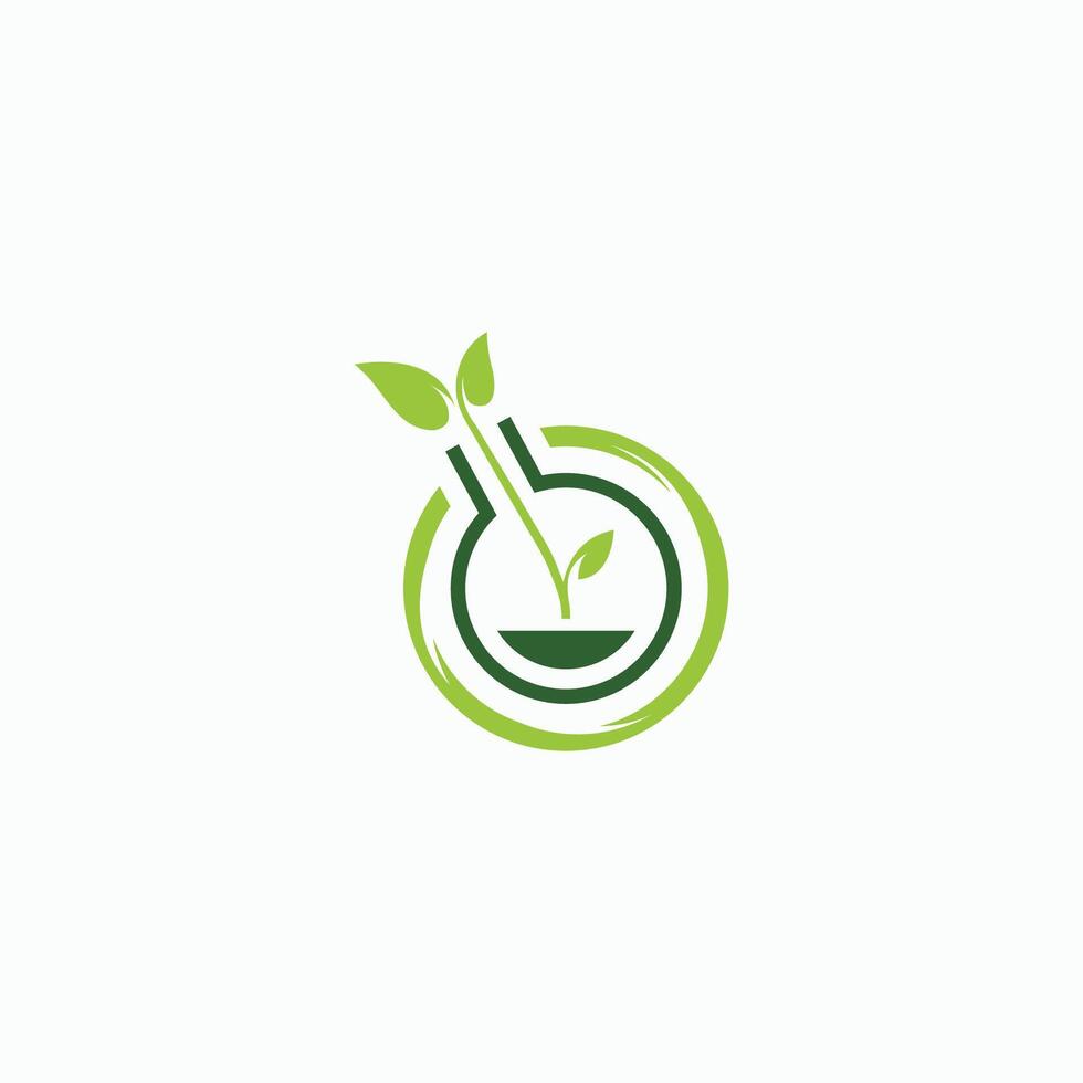 Lap Plant Logo Design Template vector