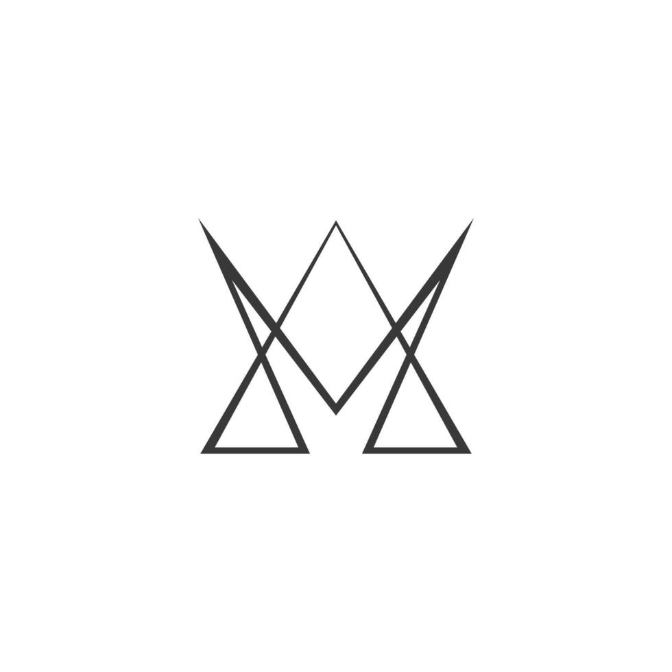 Alphabet letters Initials Monogram logo AM, MA, A and M vector