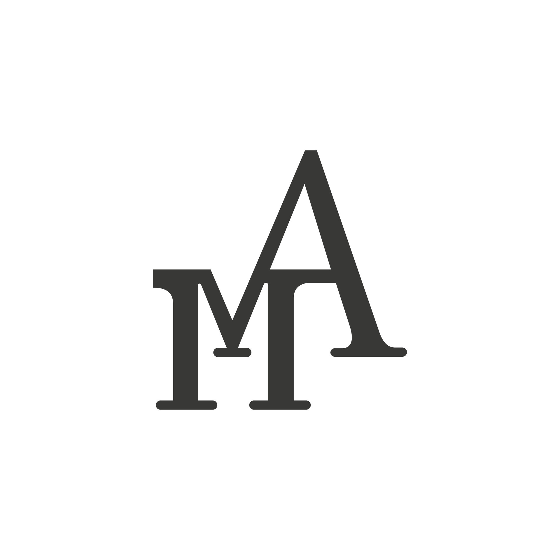Alphabet letters Initials Monogram logo AM, MA, A and M 38478619 Vector Art at Vecteezy