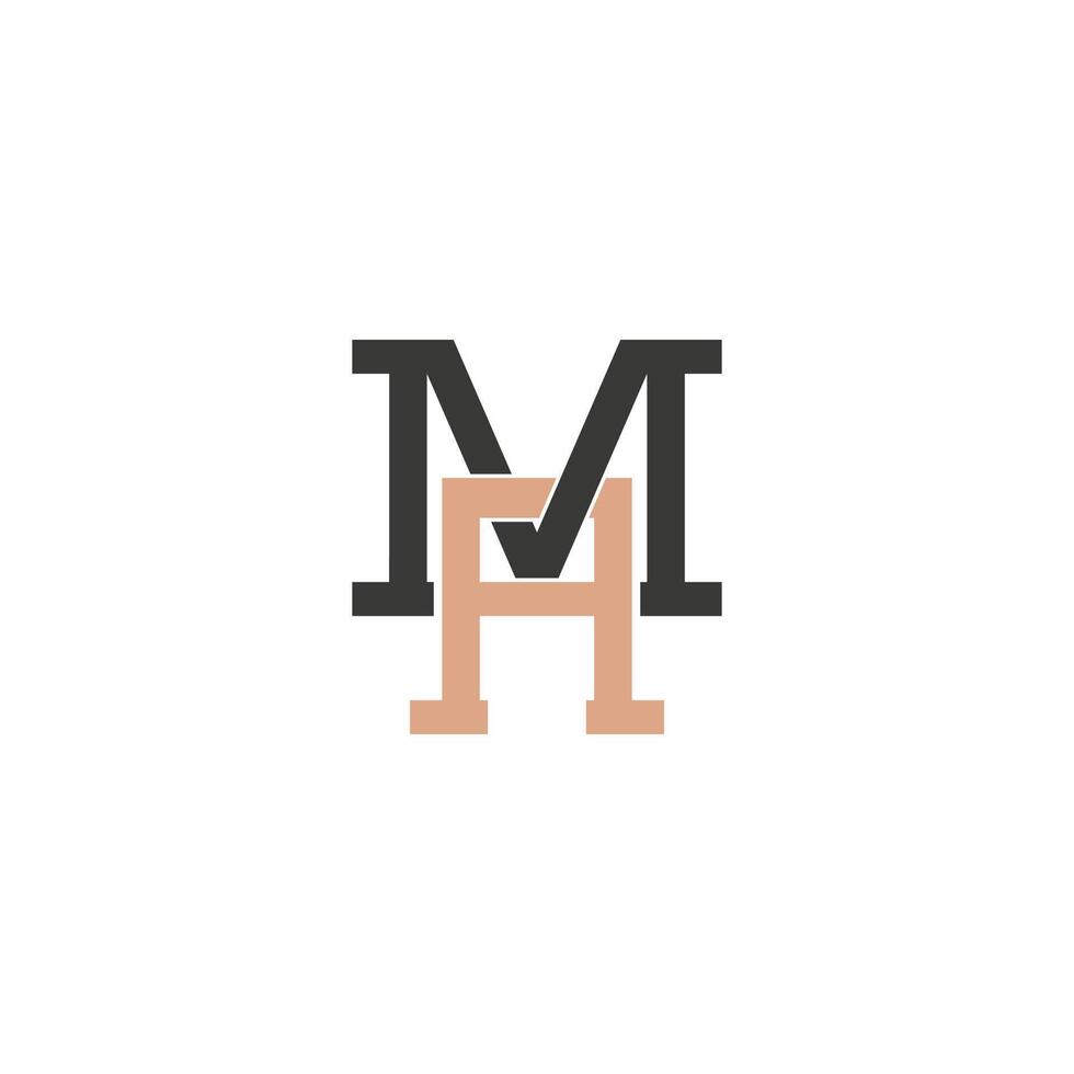 Alphabet letters Initials Monogram logo AM, MA, A and M vector
