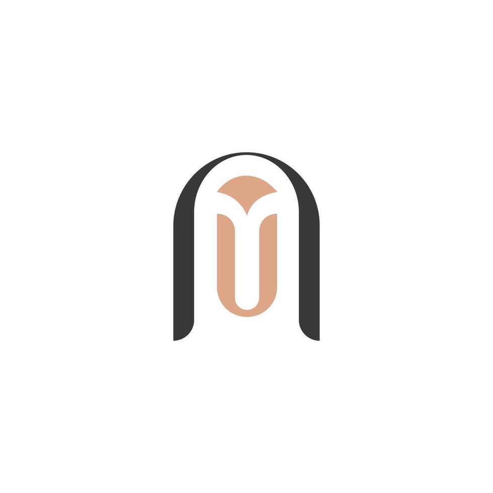 Alphabet letters Initials Monogram logo AM, MA, A and M vector