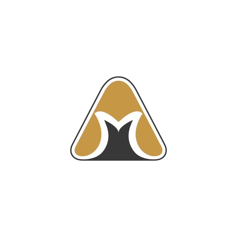 AM, MA, A AND M Abstract initial monogram letter alphabet logo design vector