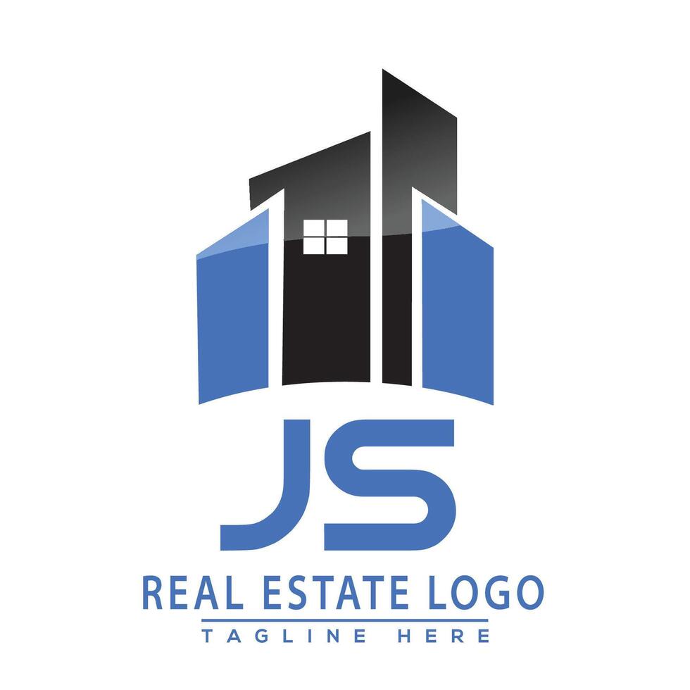 LS Real Estate Logo Design House Logo Stock Vector. vector