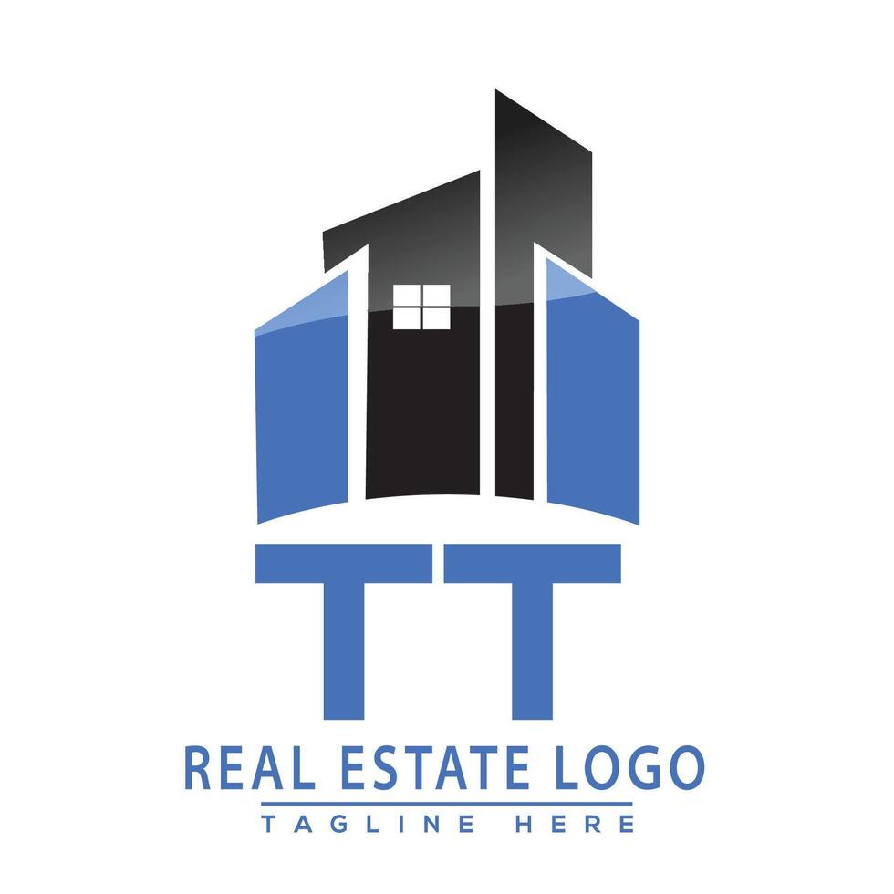 tt real inmuebles logo diseño casa logo valores vector. vector