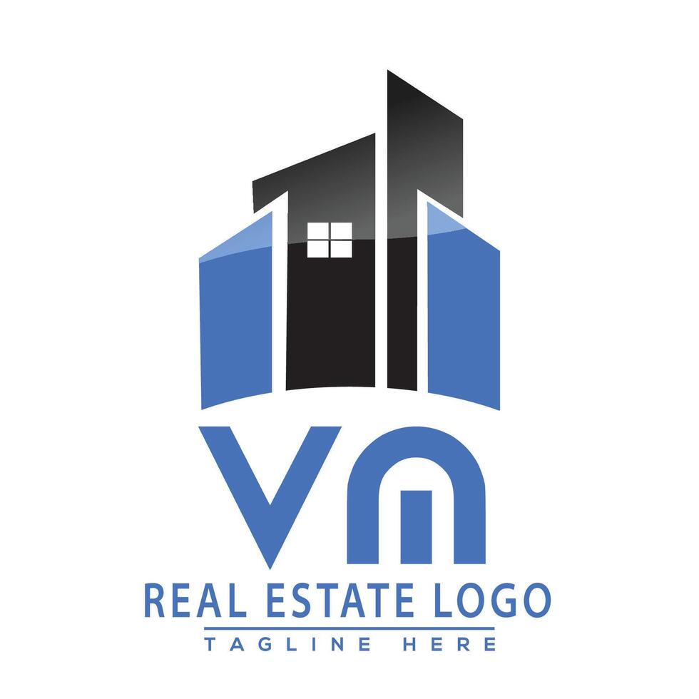 VM Real Estate Logo Design House Logo Stock Vector. vector