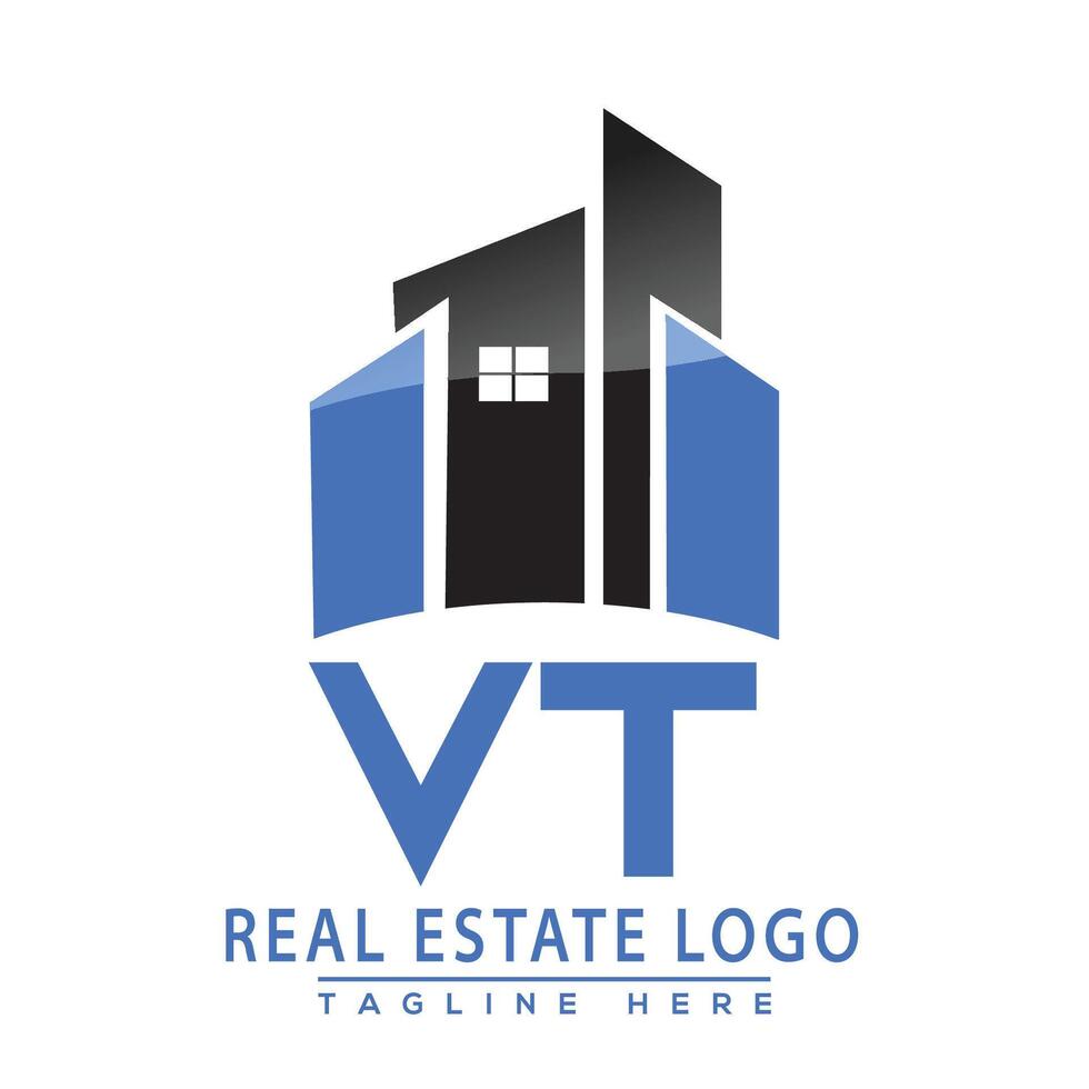 Vermont real inmuebles logo diseño casa logo valores vector. vector