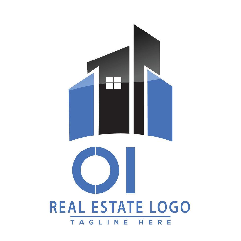 oi real inmuebles logo diseño casa logo valores vector. vector