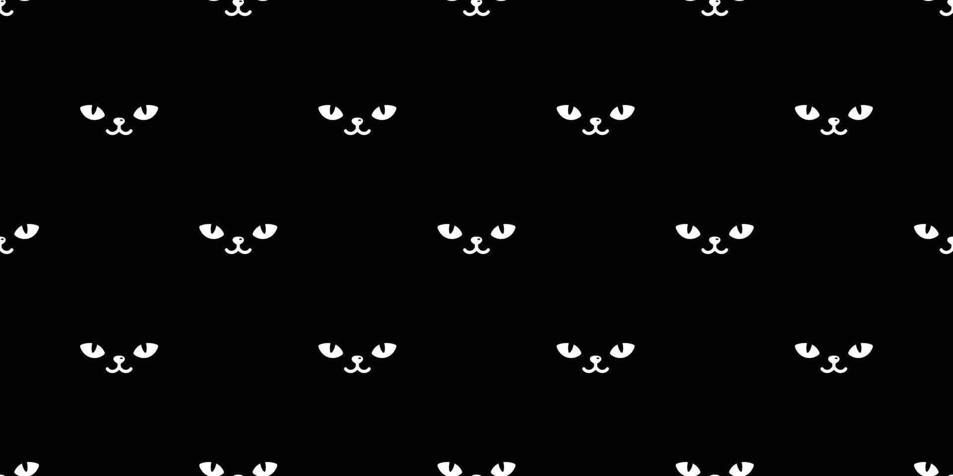 cat eye seamless pattern kitten vector sleeping pet breed scarf isolated animal repeat background tile wallpaper cartoon illustration doodle black design