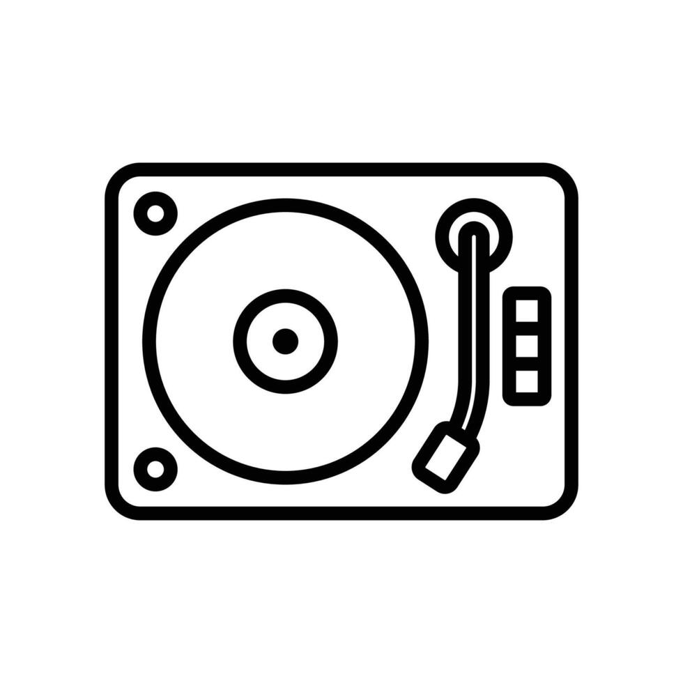 turntable icon vector design template in white background