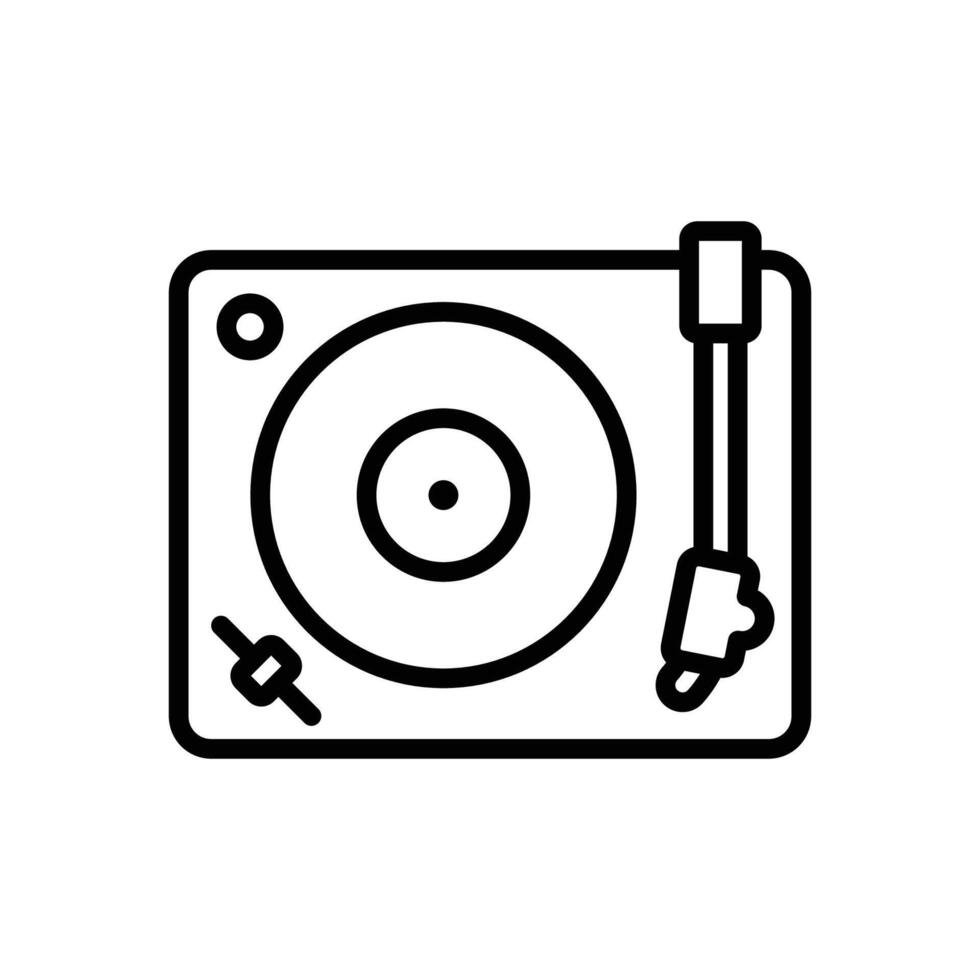 turntable icon vector design template in white background