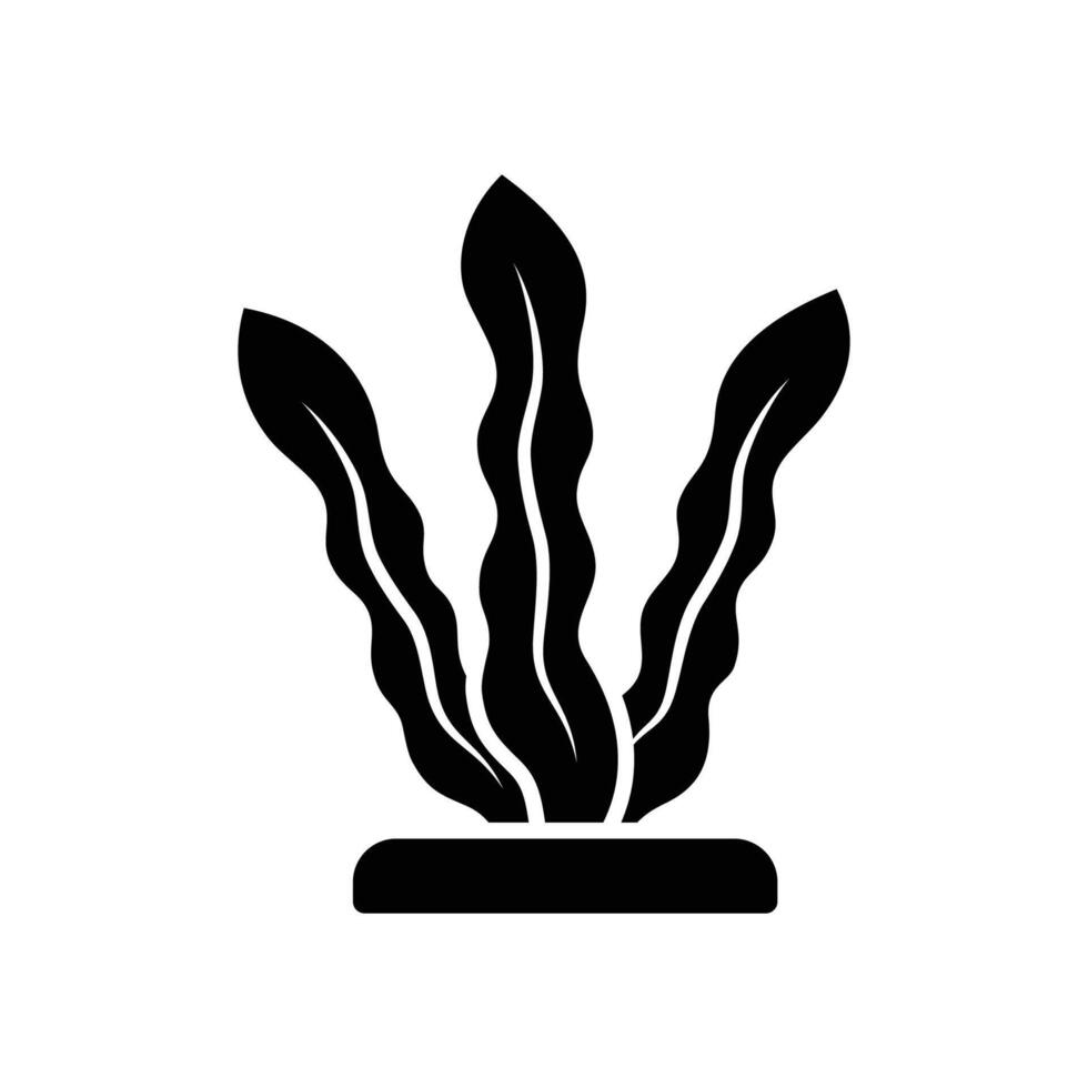 seaweed icon vector design template in white background
