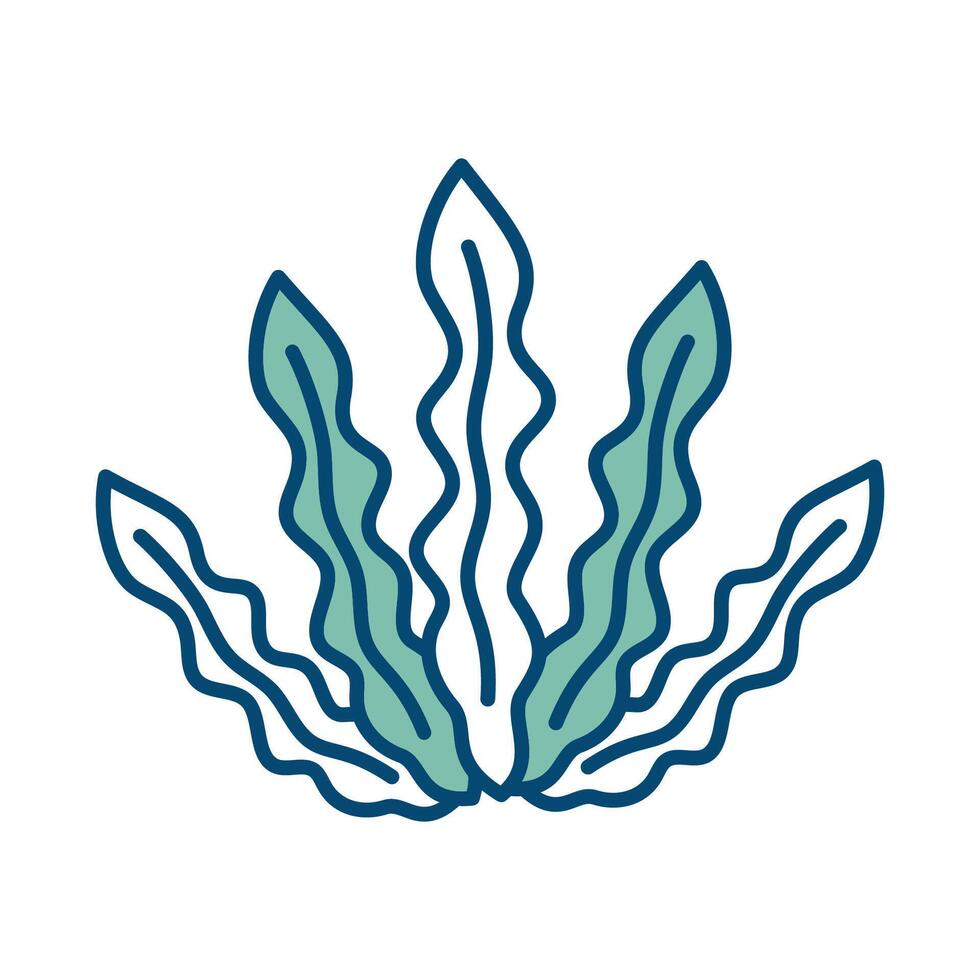 seaweed icon vector design template in white background