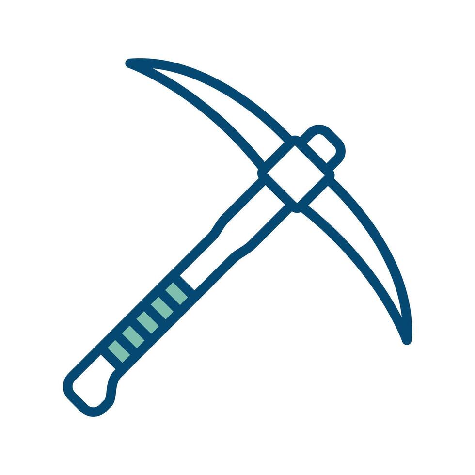pickaxe icon vector design template in white background