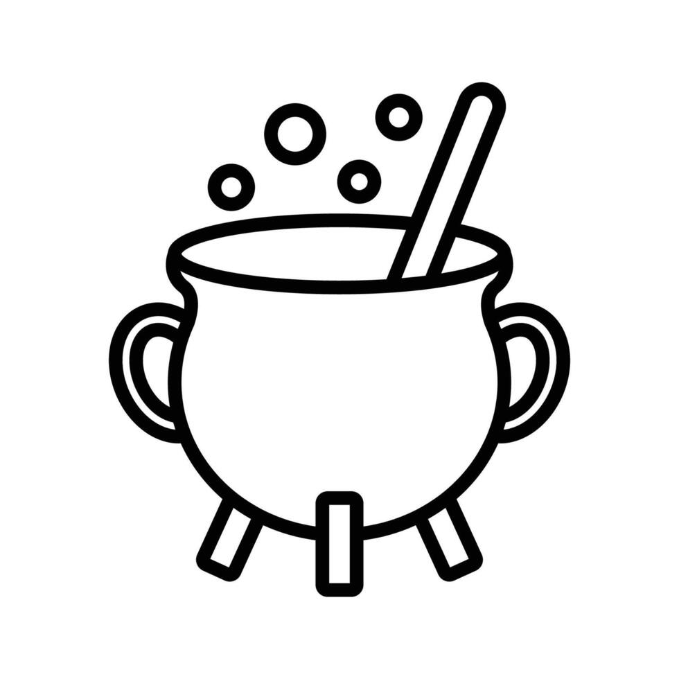 cauldron icon vector design template in white background