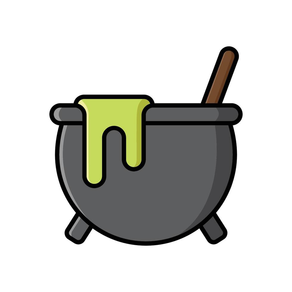 cauldron icon vector design template in white background