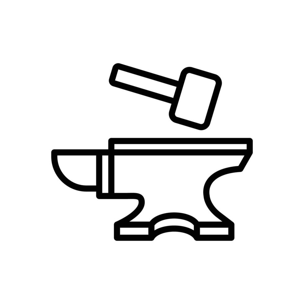 anvil icon vector design template in white background