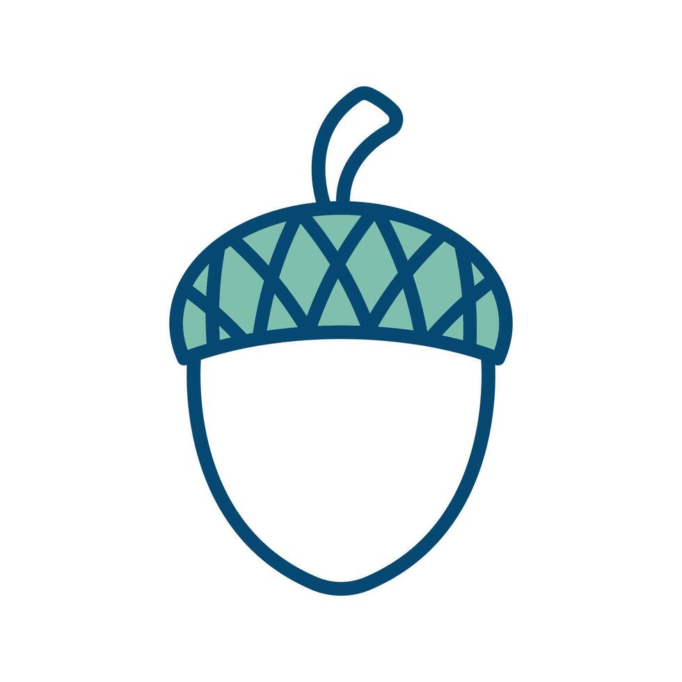 acorn icon vector design template in white background