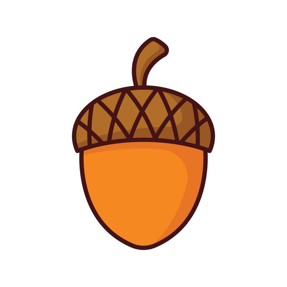 acorn icon vector design template in white background